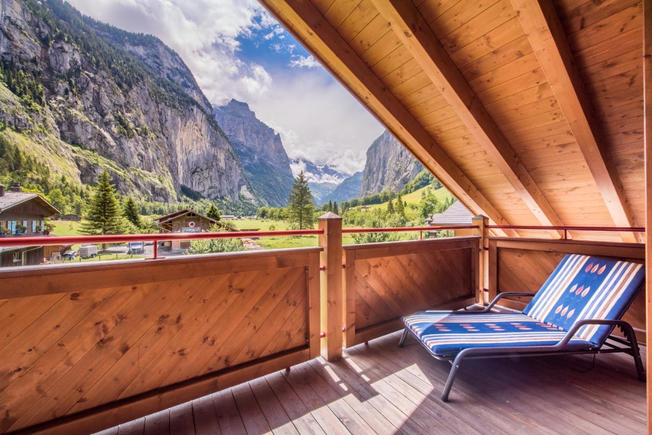 Apartment Lauberhorn, Luxury With Best Views ラウターブルンネン エクステリア 写真